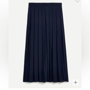 J.Crew Wide Pleat Midi Skirt